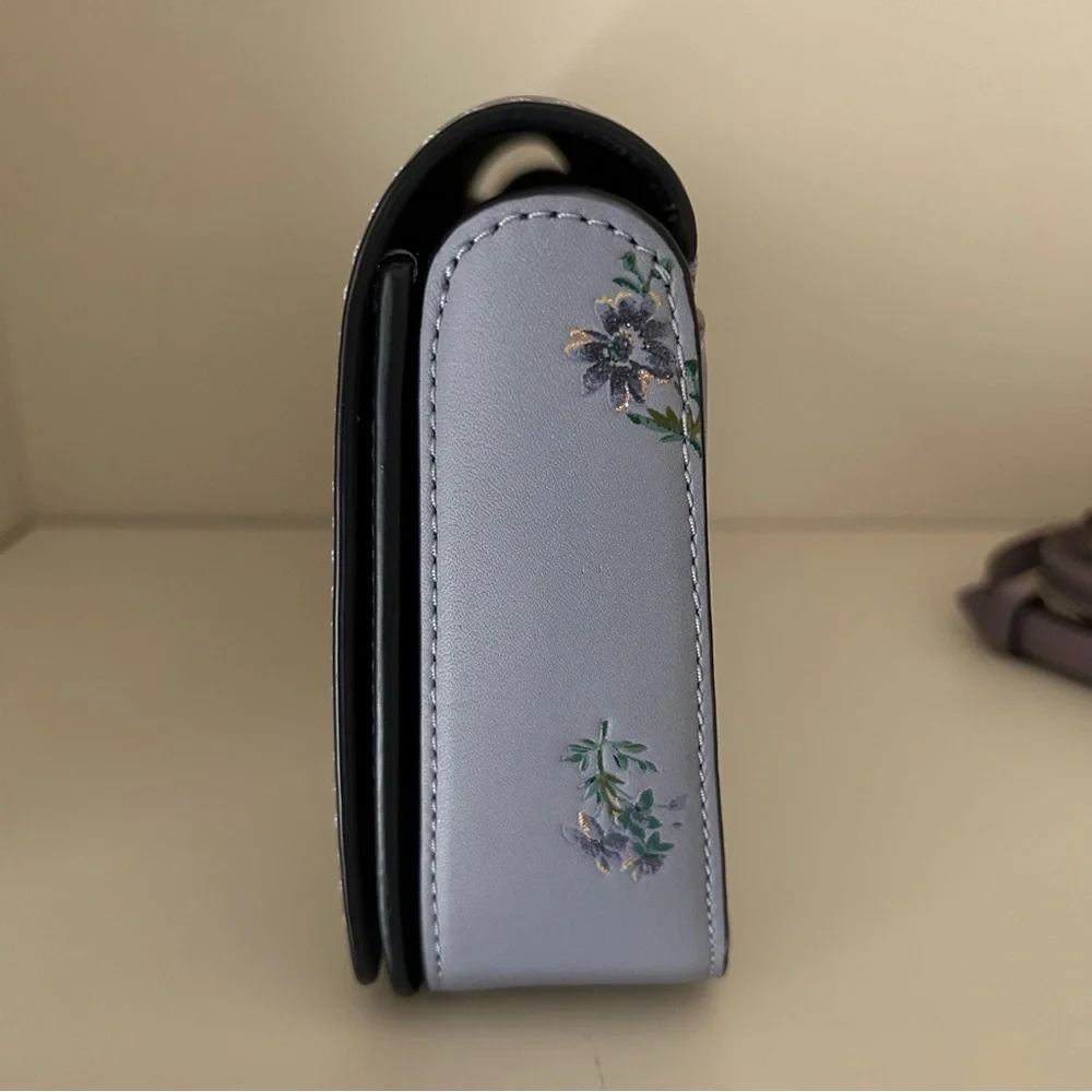 Coach Crossbody Dinky With Meadow Prairie Print in Silver Mist - Picture 5 of 7